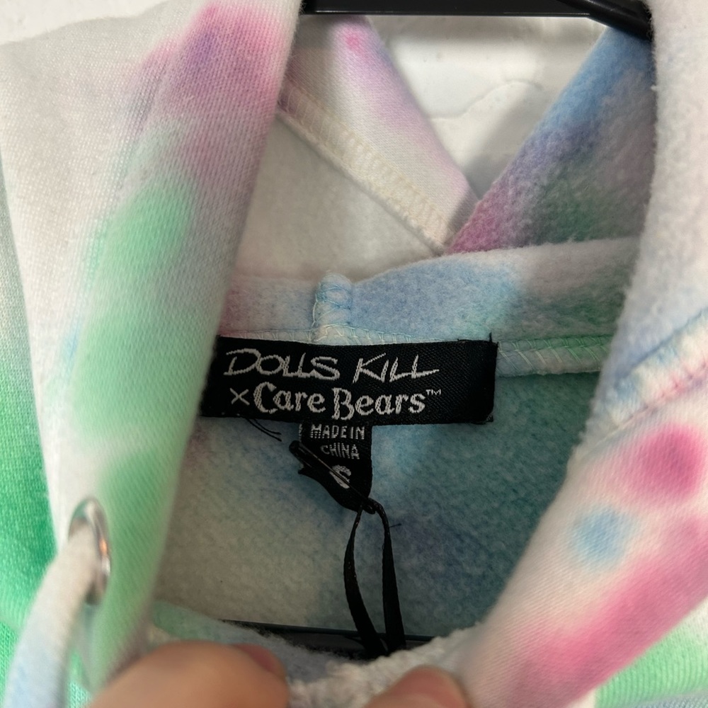 NWT Dolls Kill X Care Bears Collab Cropped Hoodie - Picture 7 of 8